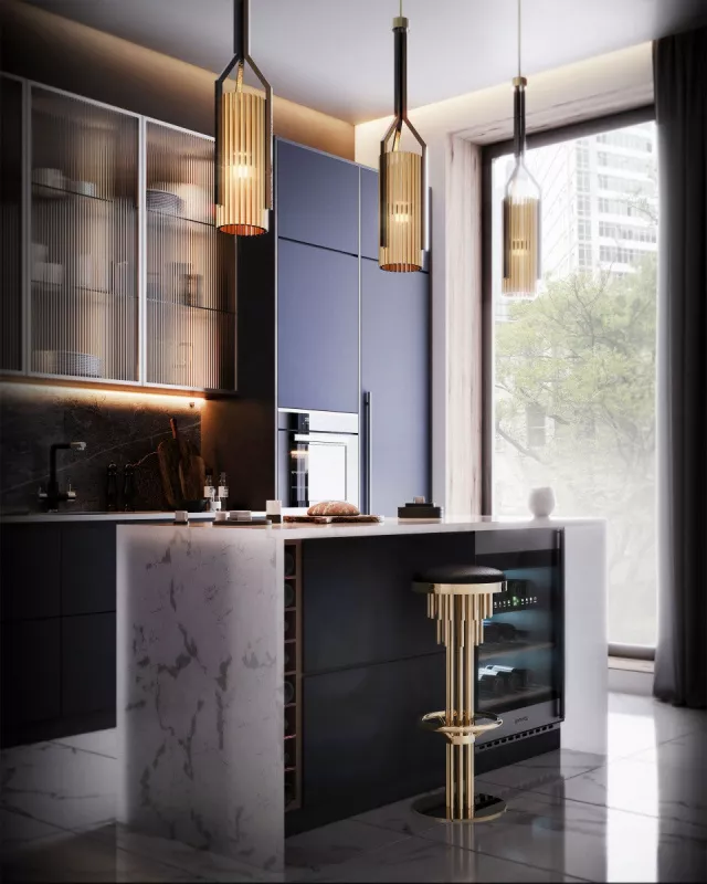 Барный стул - Барный cтул Projection Bar Stool - Castro Lighting