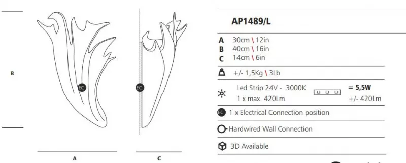 Бра - Бра Carpa Ap1489/l - Serip