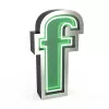 Торшер Letter F Graphic