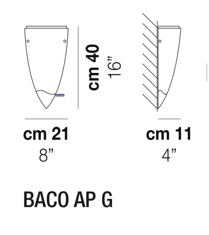 Бра - Бра Baco Ap G - Vistosi