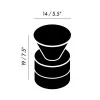 Ваза - Ваза Tank Vase Medium - Tom Dixon