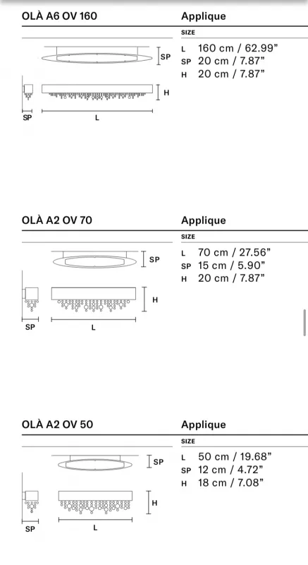 Бра - Бра Ola A2 OV 50 - Masiero