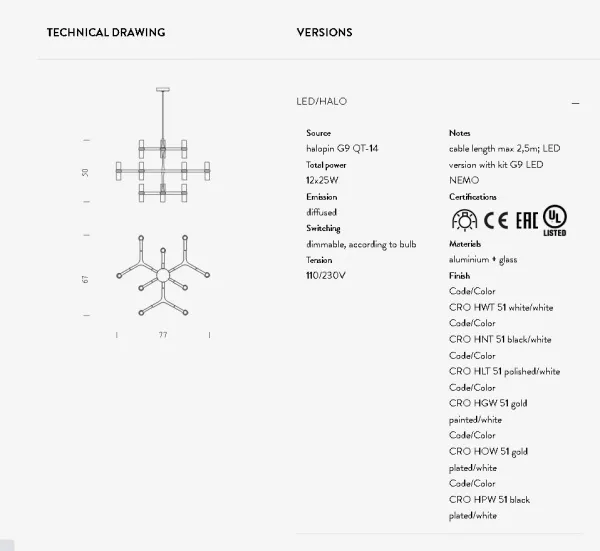 Подвесной Светильник Crown Minor