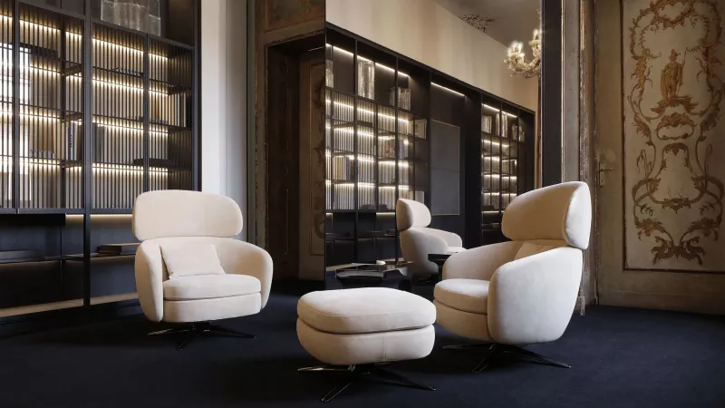 Кресло - Кресло Orbis Lounge - Poliform