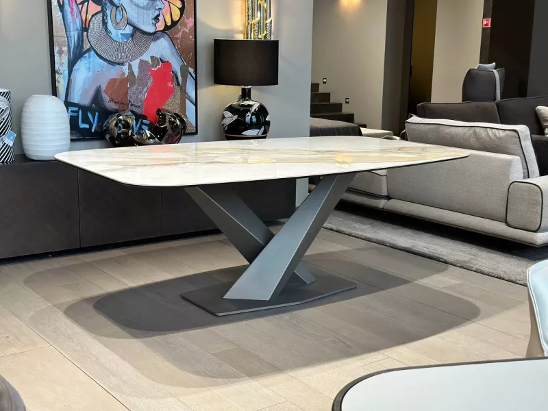 Обеденный стол - Обеденный Стол Stratos Keramik - Cattelan Italia