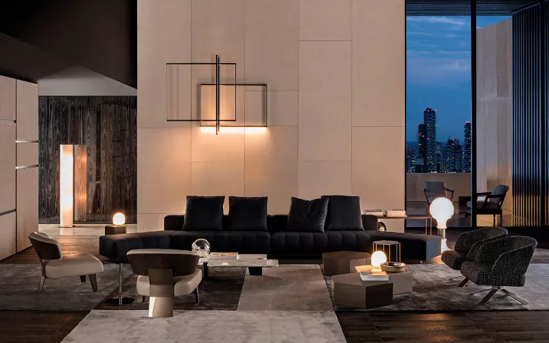 Диван - Диван Freeman Lounge - Minotti