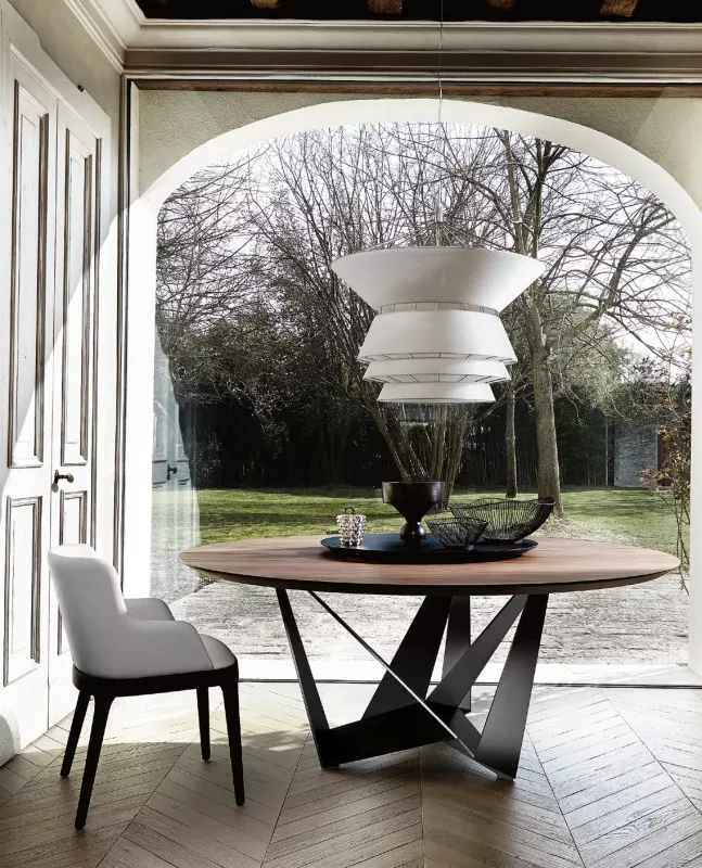 Обеденный стол - Обеденный Стол Skorpio Round - Cattelan Italia