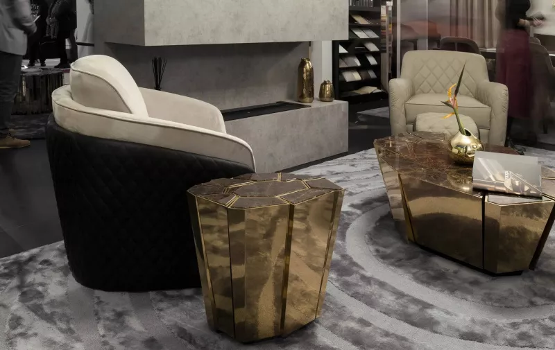 Журнальный столик - Журнальный столик Crackle Side Table - Luxxu