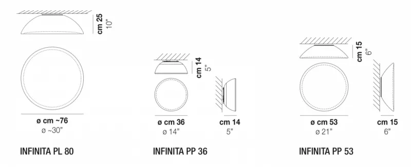 Потолочный светильник - Потолочный Светильник Infinita - Vistosi