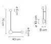 Бра - Бра Pin 1694 - Vibia