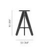 Барный стул - Барный cтул Slab Bar Stool - Tom Dixon