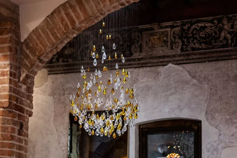 Подвесной светильник - Подвесной светильник Droplets Large on Ceiling Sculpture - Lasvit