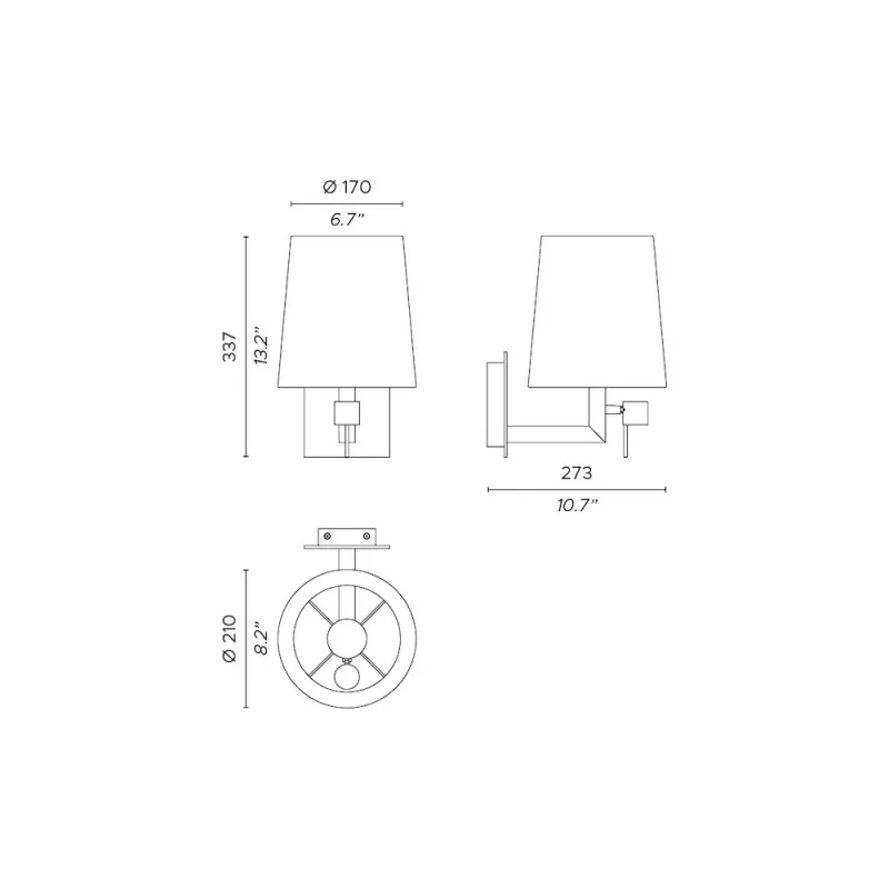 Бра - Бра Tonda Ap Led - Contardi