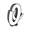 Торшер Letter O Graphic