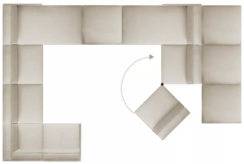 Диван-кровать - Диван-Кровать С Поворотным Блоком Dennis - Milano Bedding