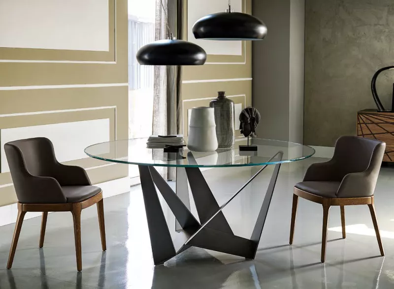 Обеденный стол - Обеденный Стол Skorpio Round - Cattelan Italia