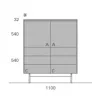 Комод - Комод Composition 24 LT40.24 - Lema