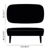 Банкетка - Банкетка Wingback Long Ottoman - Tom Dixon