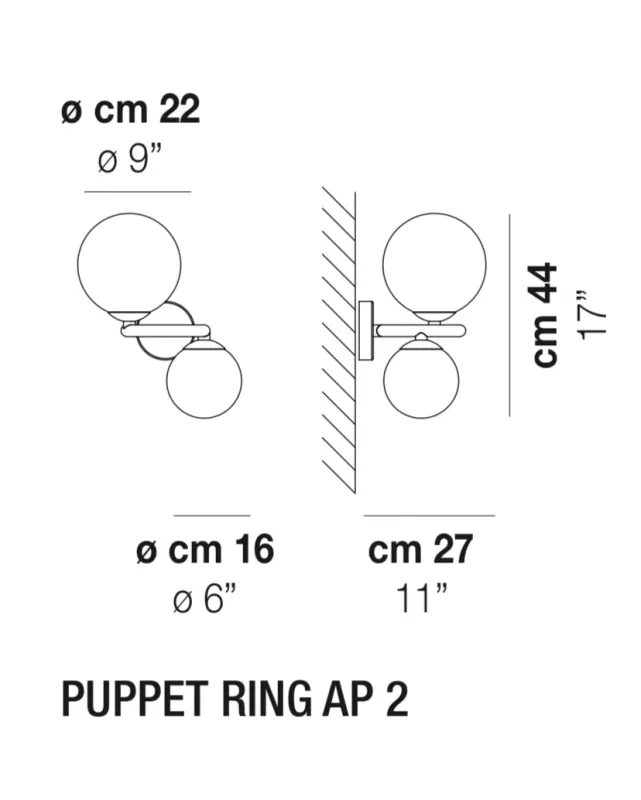 Бра - Бра Puppet Ring - Vistosi