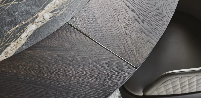 Обеденный стол - Обеденный Стол Skorpio Ker-Wood Round - Cattelan Italia