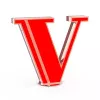 Торшер Letter V Graphic