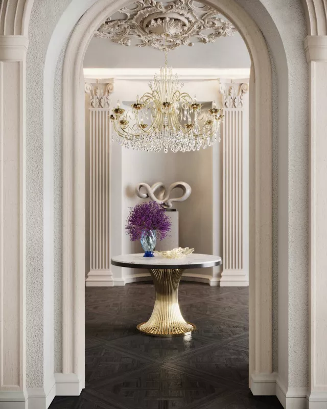 Обеденный стол - Обеденный Стол Flusso Round Table - Castro Lighting