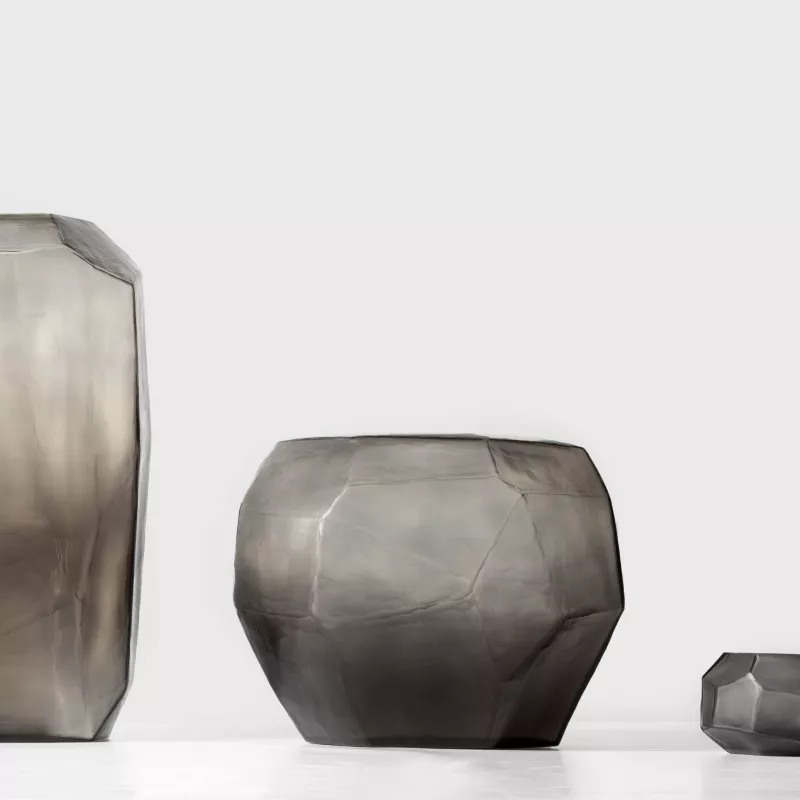 Ваза - Ваза Cubistic Round Gr - Guaxs