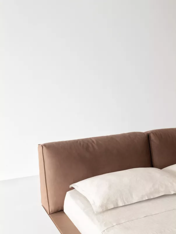 Кровать - Кровать Vogue cuoio 180_bed for matress cm 180x200 - Cierre