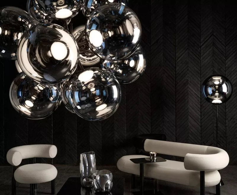 Подвесной светильник - Подвесной светильник Globe Burst Chandelier Led - Tom Dixon