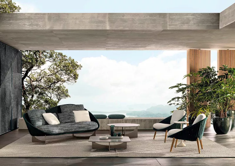 Диван - Уличный диван Lido "Cord" Outdoor - Minotti