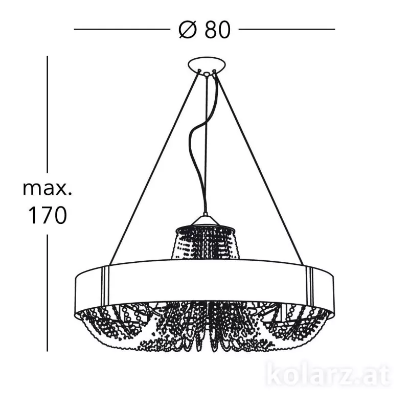 Подвесной светильник - Подвесной Светильник Gioiosa Flo.1097/ s80.04.t-Wh - Kolarz