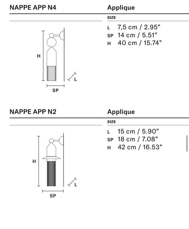 Бра - Бра Nappe APP N4 - Masiero