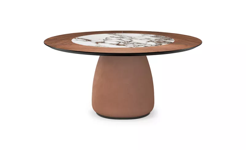 Обеденный стол - Стол Botero Ker-Wood Round - Cattelan Italia