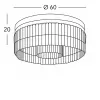 Потолочный светильник - Потолочный Светильник Prisma 344.112.3 - Kolarz