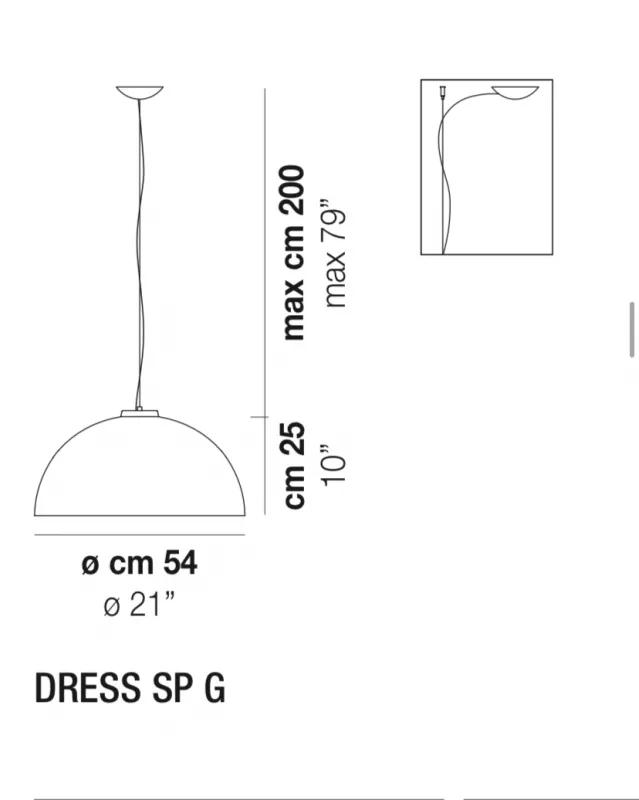 Подвесной светильник - Подвесной Светильник Dress - Vistosi