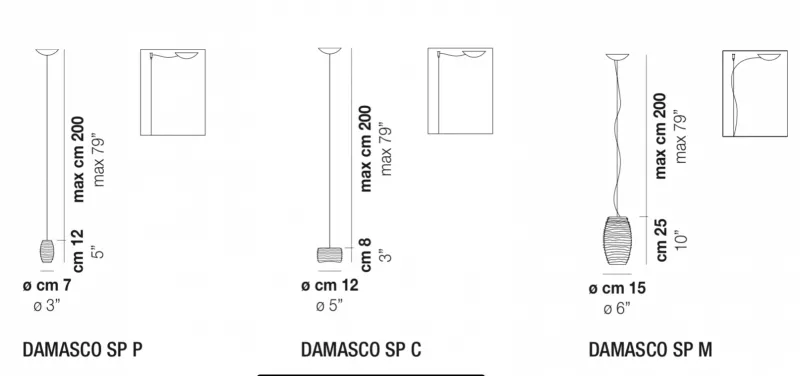 Подвесной светильник - Подвесной Светильник Damasco - Vistosi