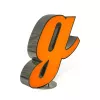 Торшер - Торшер Letter G Graphic - Delightfull