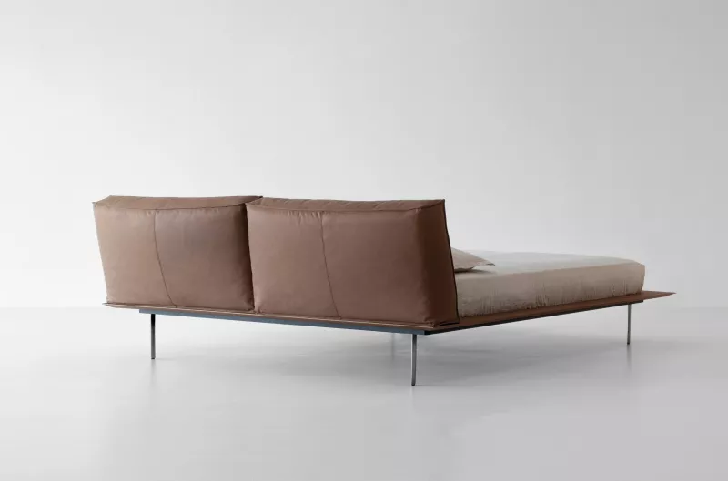Кровать - Кровать Vogue cuoio 180_bed for matress cm 180x200 - Cierre