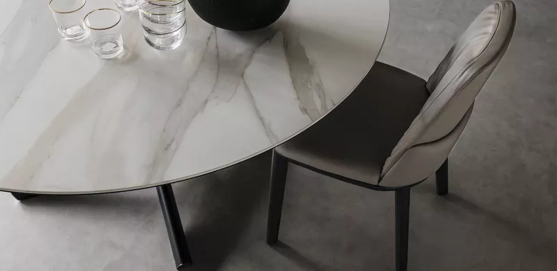 Обеденный стол - Обеденный Стол Planer Keramik Round - Cattelan Italia