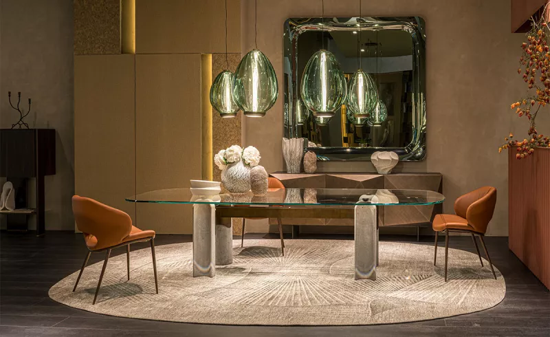 Обеденный стол - Стол BILBAO Glass - Cattelan Italia