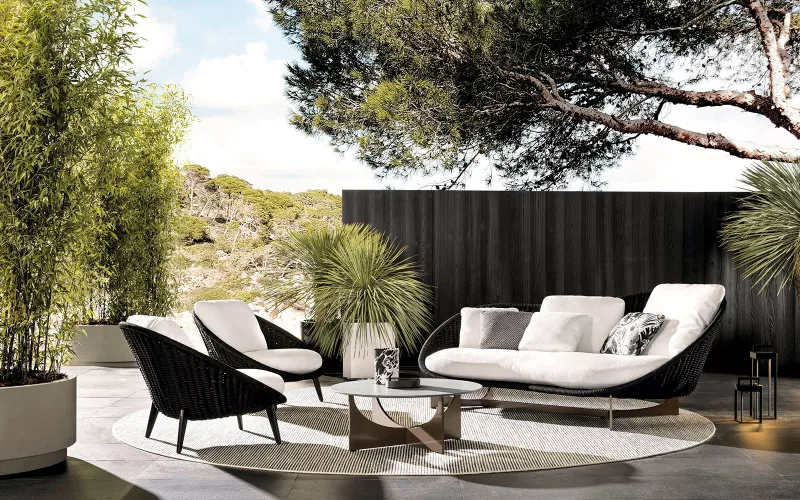 Диван - Уличный диван Lido "Cord" Outdoor - Minotti