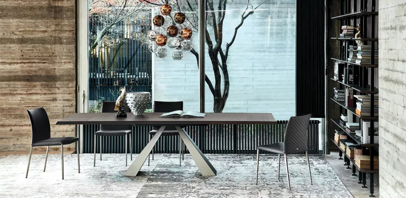 Обеденный стол - Обеденный Раздвижной Стол Eliot Wood Drive - Cattelan Italia