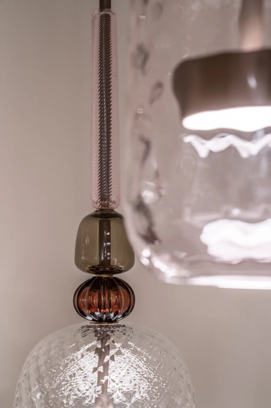 Подвесной светильник - Подвесной светильник Flauti Chandelier Linear 31 Rose - Giopato&Coombes
