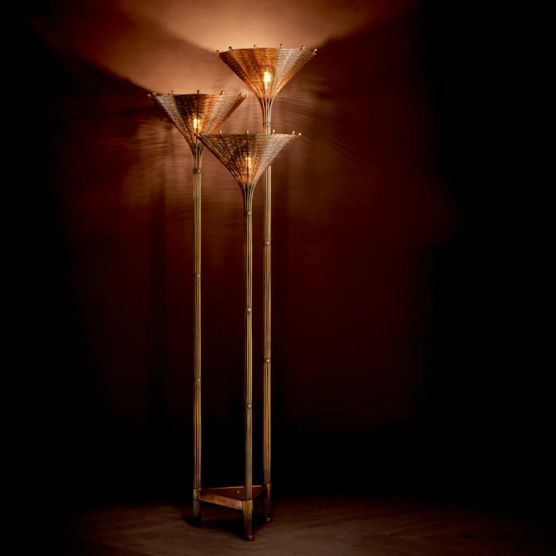 Торшер - Торшер Floor Lamp Kon Tiki Triple 112495 - Eichholtz