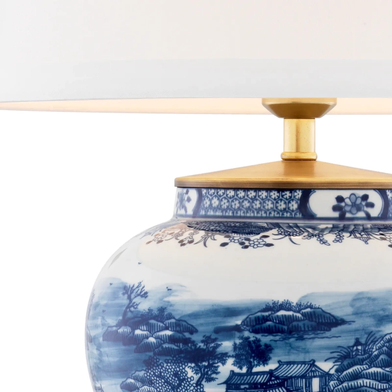 Настольная лампа - Настольная лампа Table Lamp Chinese Blue 112085 - Eichholtz