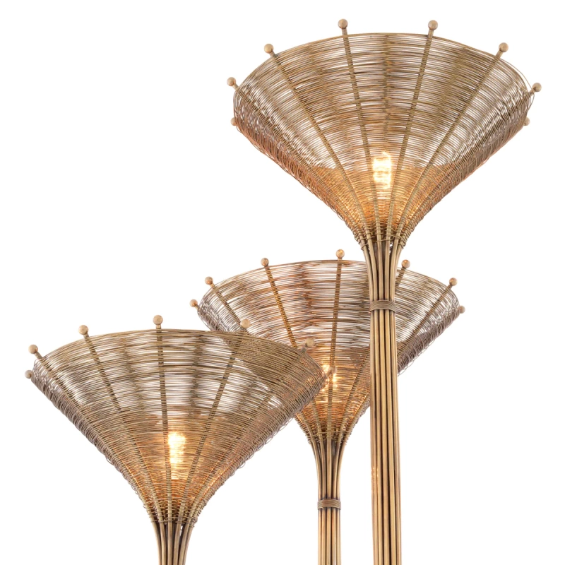 Торшер - Торшер Floor Lamp Kon Tiki Triple 112495 - Eichholtz