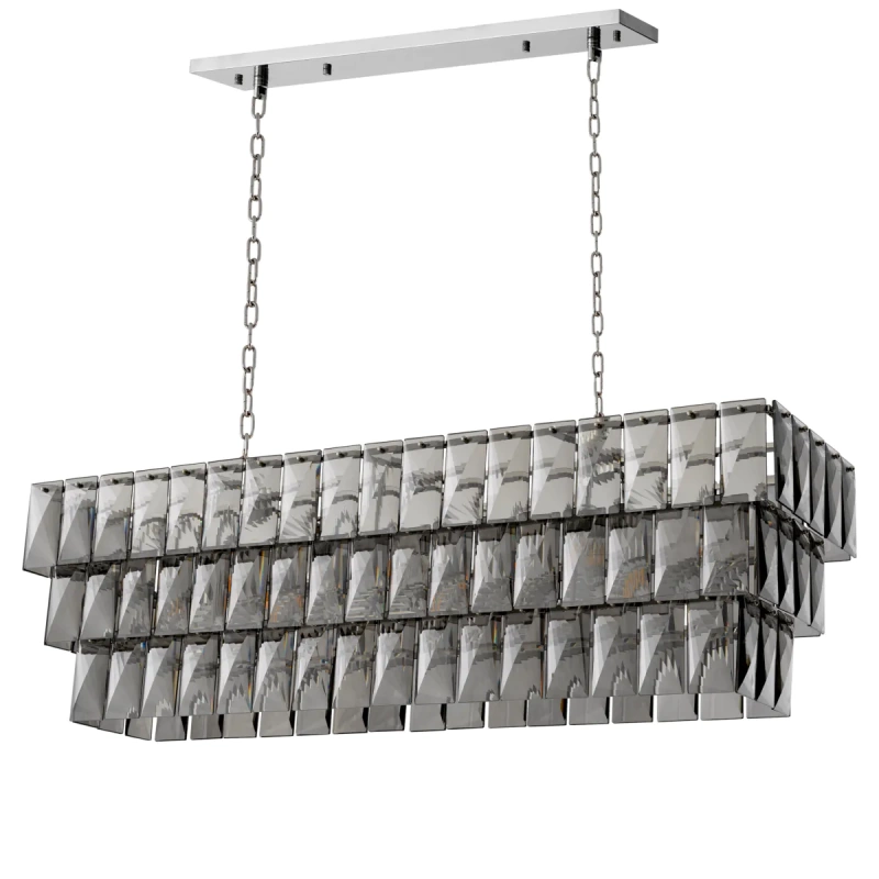 Подвесной светильник - Подвесной светильник Chandelier Amazone rectangular 115383 - Eichholtz